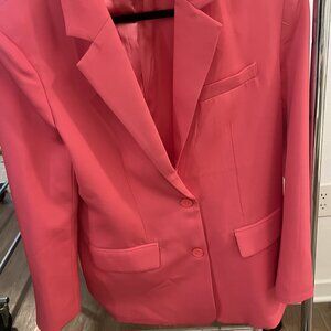 Endless Rose Revolve Pink Fuchsia Blazer Relaxed Valentines Romantic Barbiecore
